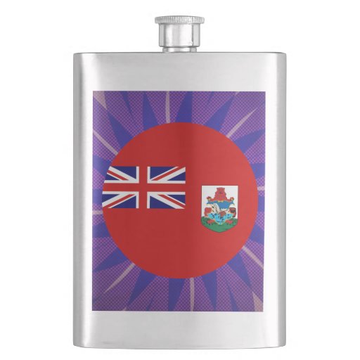 Bermudan Flag Souvenir Flask