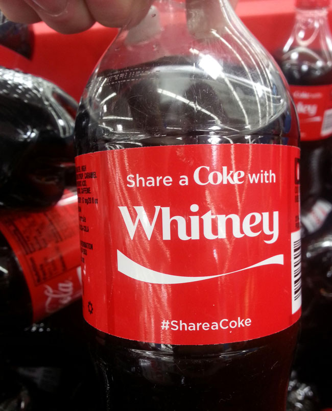 Share Coke With Whitney
