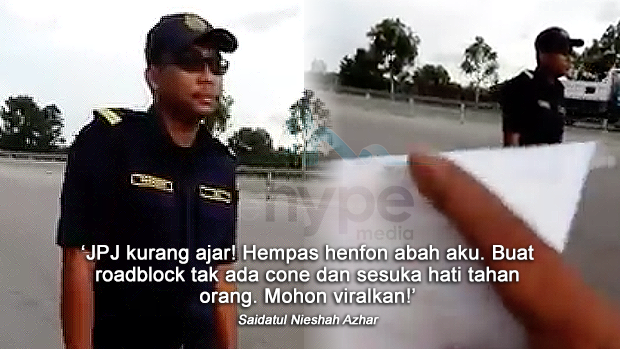 (Video) 'Pegawai JPJ Kurang Ajar Campak Henfon Abah Aku!'
