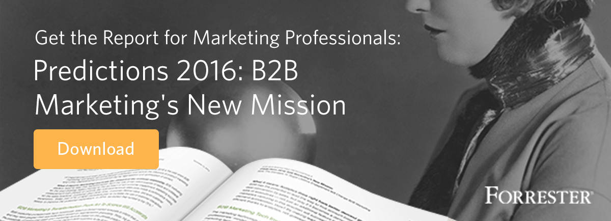 forrester b2b marketing predictions 2016