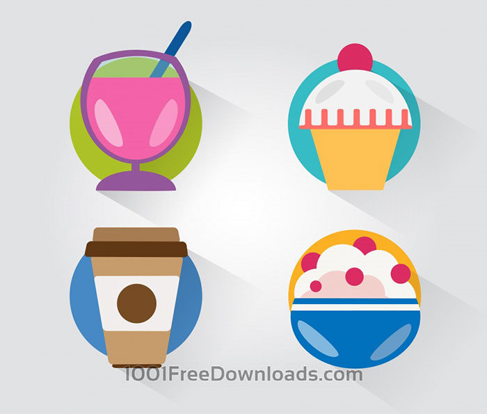 Food Objects for Design. Vector Illustrations