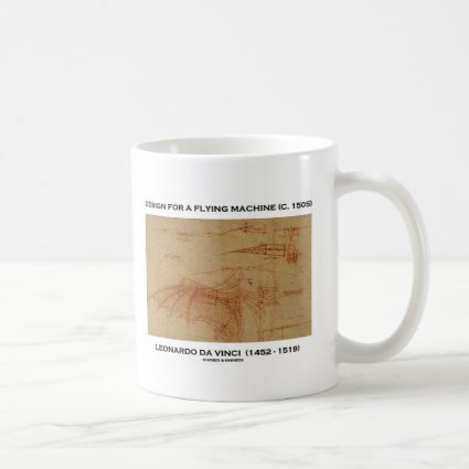 Da Vinci Design For A Flying Machine Classic White Coffee Mug