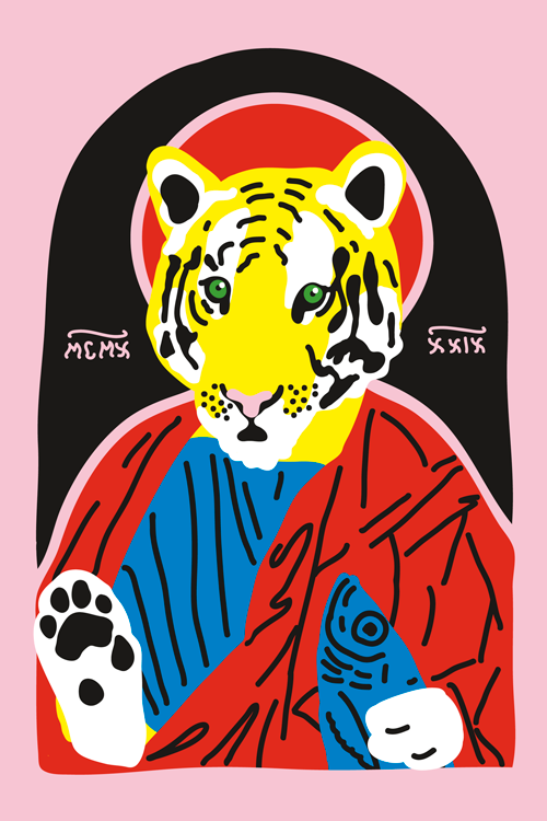 tonihalonen: Kenzopedia #9: I for Icons Illustration for Kenzo, 2014 Link to the story