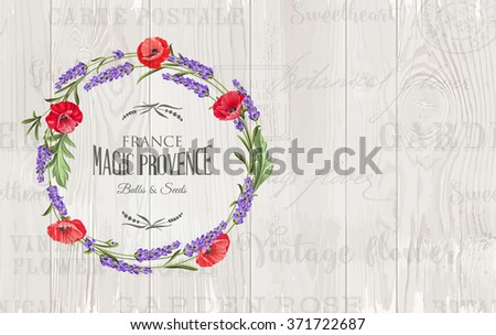 Lavender circle wreath