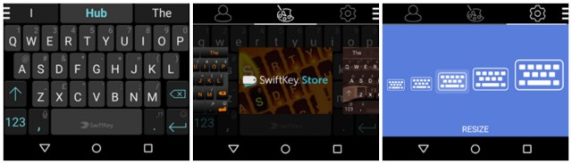 SwiftKey Hub settings menu