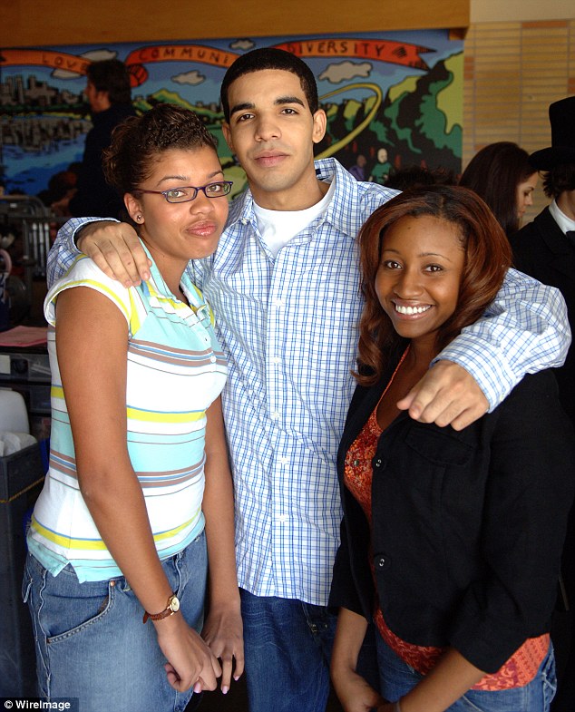 All good things: The relationship did not work between the two characters as they split in season five after Drake's character had become paralyzed, as they are pictured with co-star Sarah Barrable-Tishauer