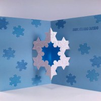 Completed Koch Snowflake card