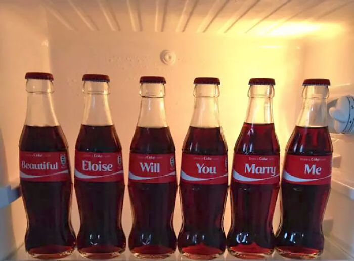 Share A Coke Marriage Proposal
