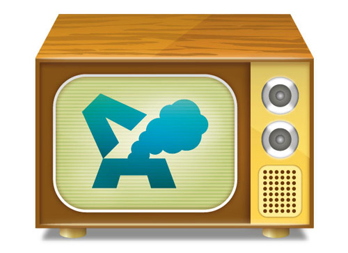 Create a Vintage TV Set Icon Adobe Illustrator tutorial