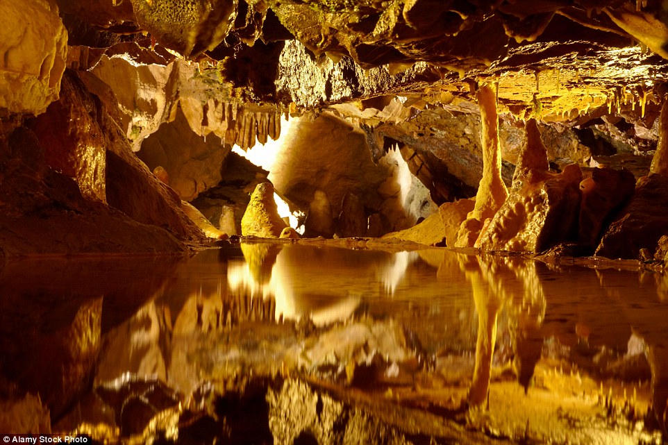 Gough's Cave in Somerset is 377ft deep and 2.12 miles long, and contains a breathtaking display of dramatic rock formations and pools