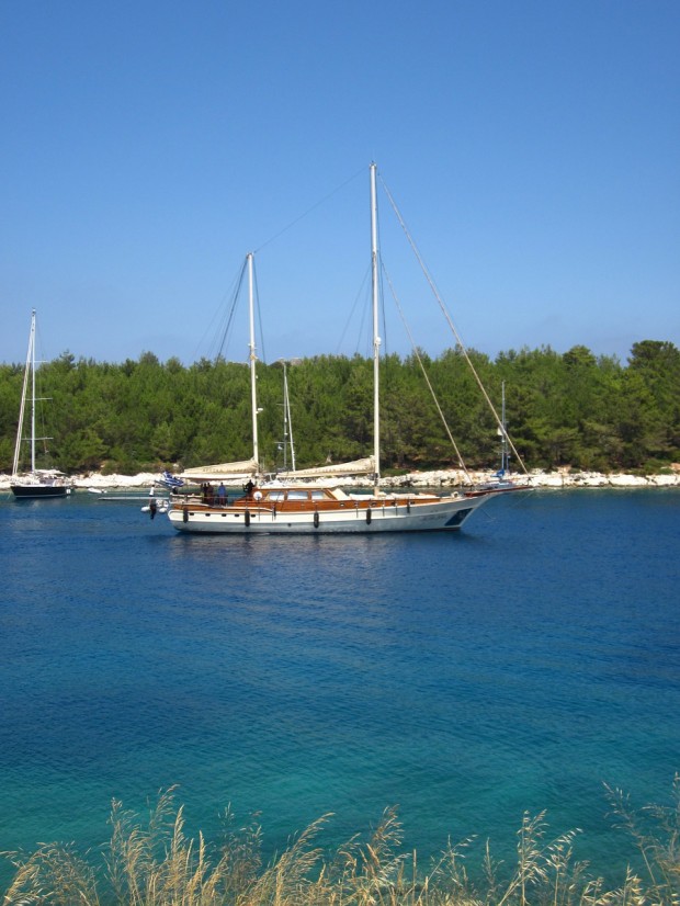 Greece boat sailing