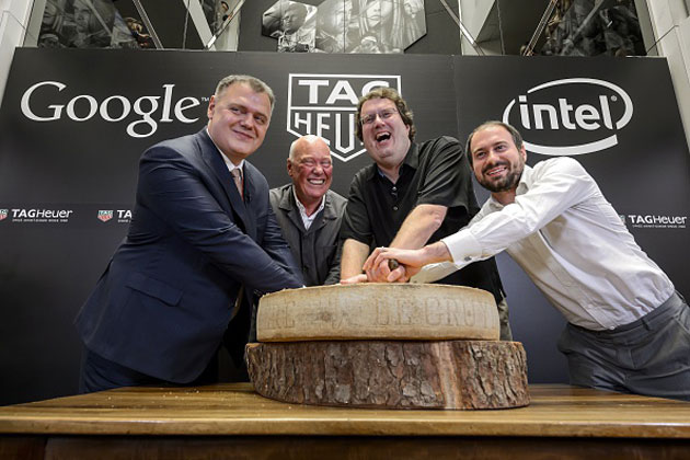 TAG Heuer, Google and Intel at their smartwatch announcement