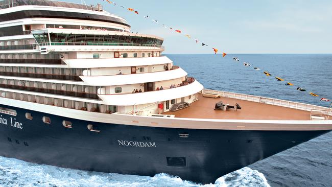 The cruise liner Noordam arrived at Station Pier on Friday morning.