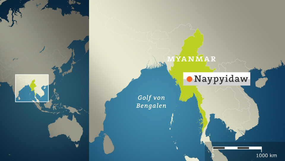 Karte: Myanmar