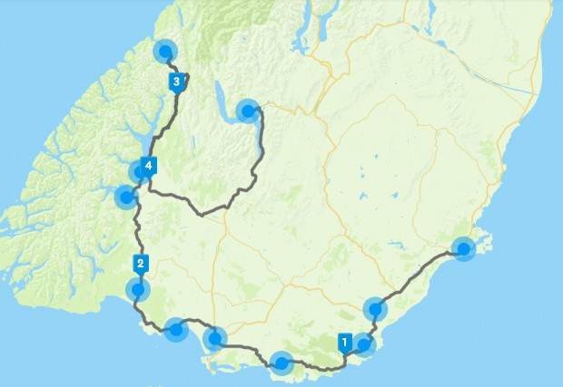 Southern Scenic Route Map
