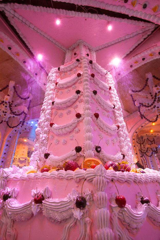 Well, our collective prayers have been answered! You can now experience 7,000 square feet of floor-to-ceiling CAKE.