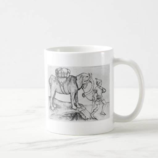 The elephant and his trainer by Martin Schongauer Classic White Coffee Mug