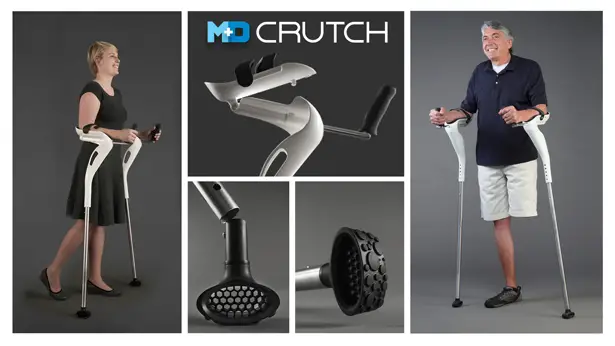 M+D Crutches: Stylish Elbow Crutches by Mobility Designed