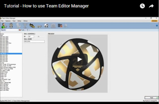 How to use Team Editor Manager