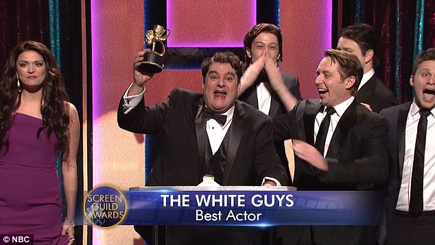 Win again: The White Guys took home the award for Best Actor