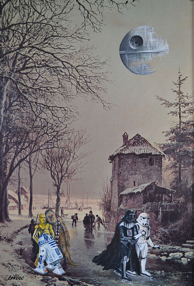 Darth Vader on his day off thrift store painting remixes by david irvine 5