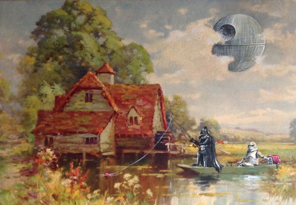 Darth Vader on his day off thrift store painting remixes by david irvine cover