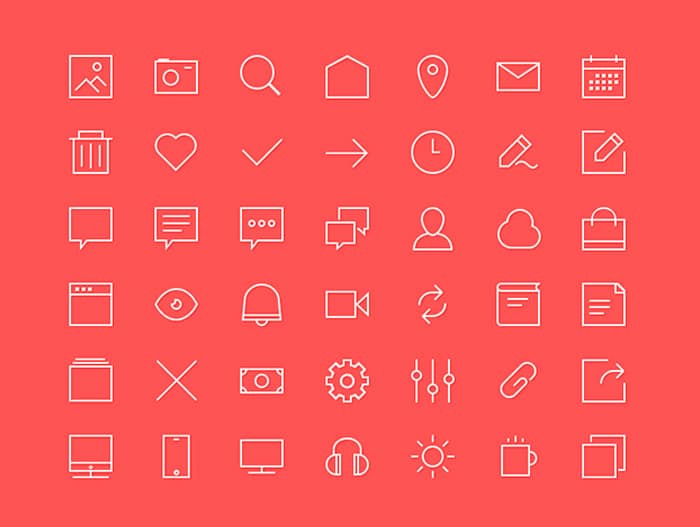 42-free-outline-icons