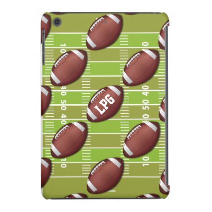 Personalized Football Pattern on Sports Field iPad Mini Retina Case