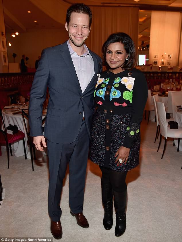 All smiles: Ike plays nurse Morgan Tookers on The Mindy Project, starring alongside Mindy Kaling and Chris Messina; pictured with Mindy on December 4 at the March of Dimes luncheon in Beverly Hills