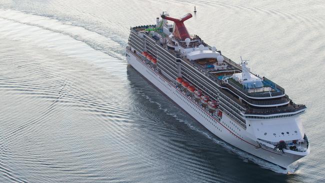 The Carnival Spirit where Kristen Schroder and Paul Rossington died in May 2013. Picture: James Morgan.