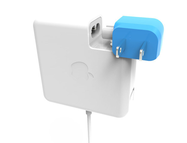 The Blockhead ($20 for one, $35 for two) is a side-facing plug that keeps the adapter close to the wall, so it can fit in tight spaces.