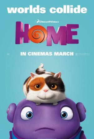 Poster Of Hollywood Film Home (2015) In 100mb Compressed Size Mobile Movie Free Download At worldfree4u.com