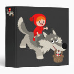 The Little Red Riding Hood And The Wolf 3 Ring Binder