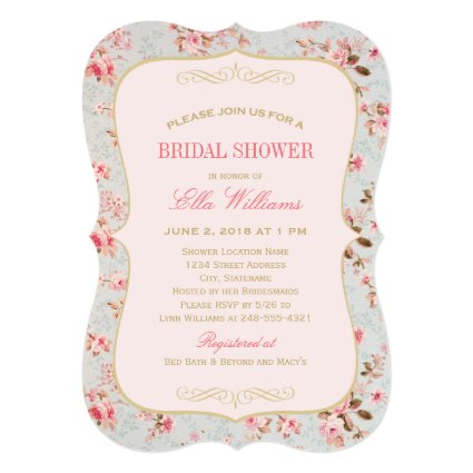 Bridal Shower Invitation | Vintage Garden Party