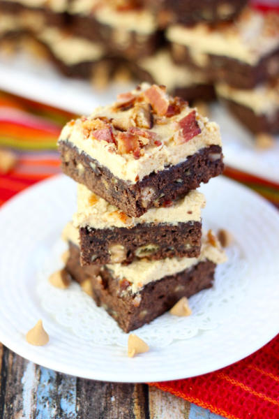Banana Brownies with Peanut Butter Frosting Picture