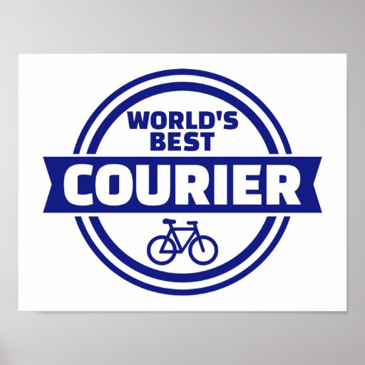 World’s best bike courier poster