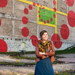 amanda lovelee st paul minnesota artist public space urban flower field portrait