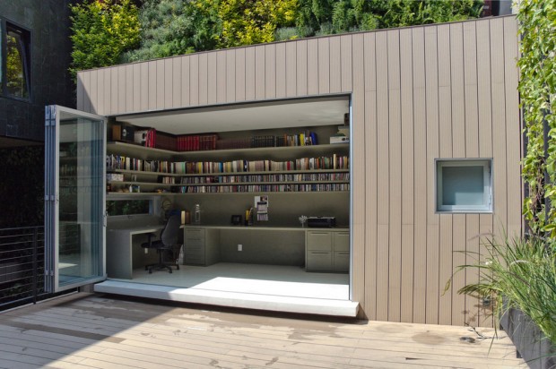 contemporary-home-office backyard office