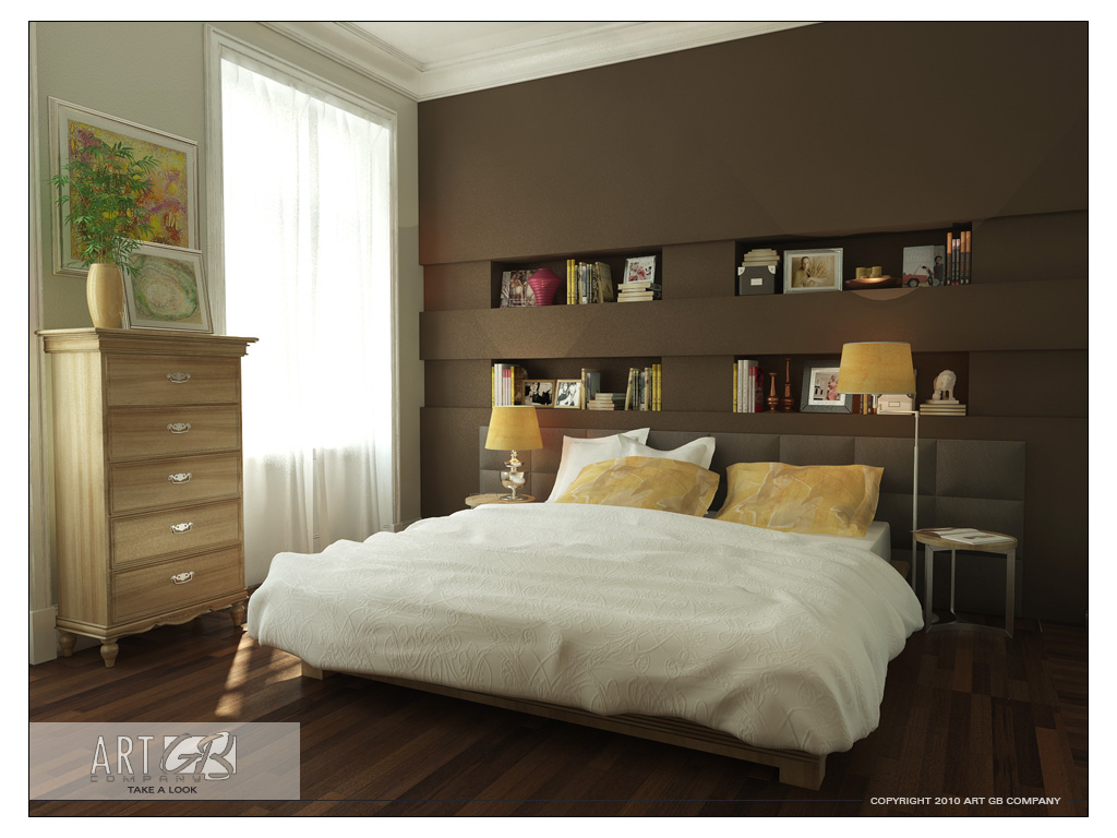 Bedroom Colors with Wood Walls