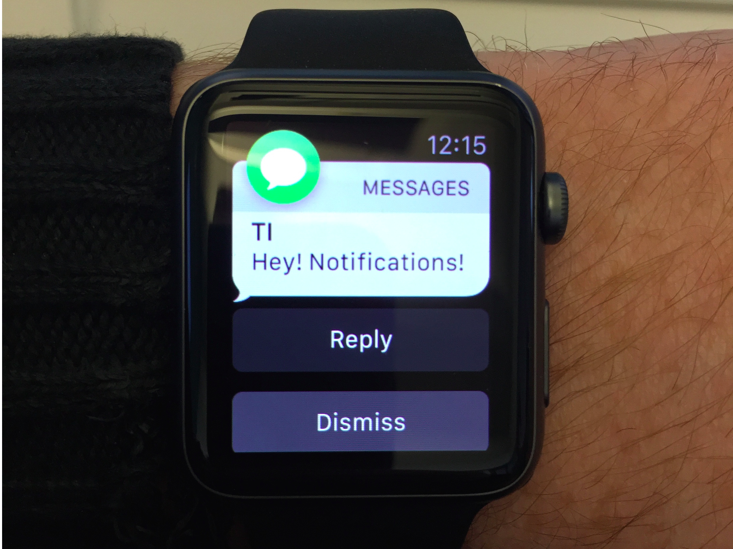 apple watch notification