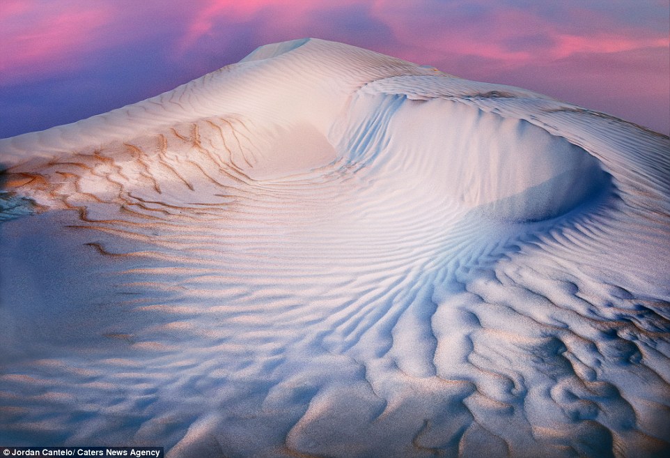Want a flake in that? The rippling surrounds have been nicknamed 'Ice Cream Dunes' and in some shots look good enough to eat