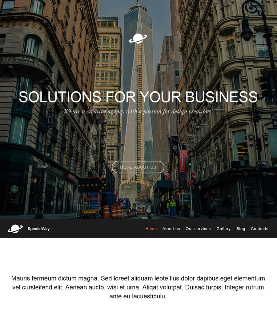 14. WordPress theme for websites of financial and IT companies