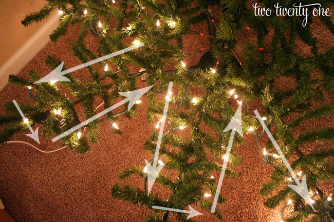 how-to-put-lights-on-christmas-tree-step-2
