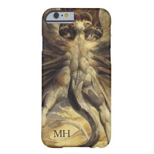 Red Dragon custom monogram phone cases Barely There iPhone 6 Case