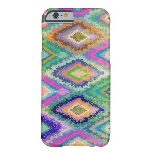 Tribal Geometric Colorful Ikat Pattern Barely There iPhone 6 Case