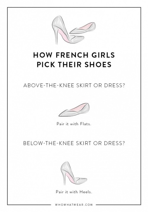 How French girls pick their shoes