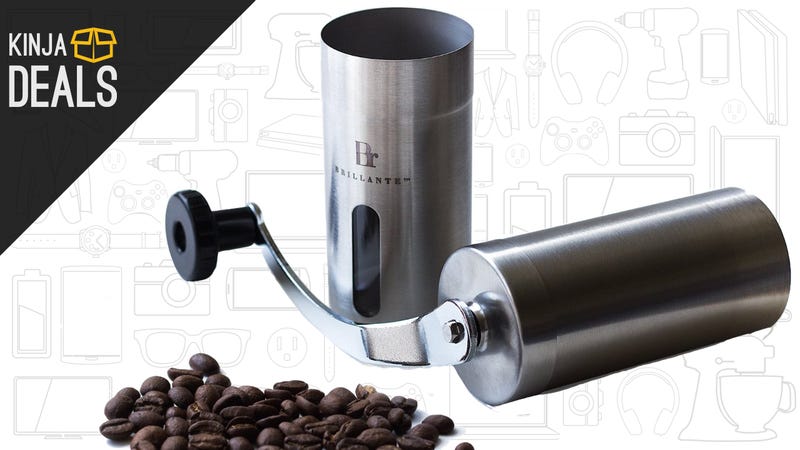This Manual Burr Coffee Grinder Is Great, Portable, and $12 Today