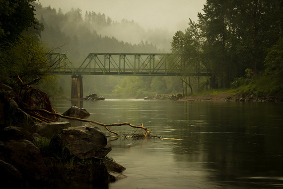 sandy river in may