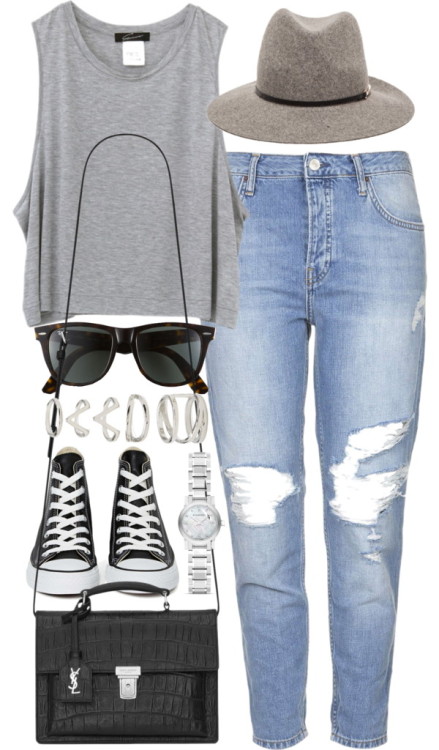 Outfit with converse by ferned featuring an analog wrist...
