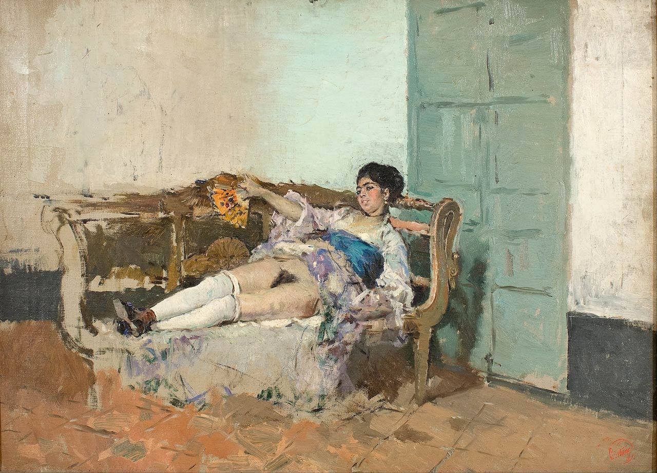 Mariano Fortuny - Portrait of Carmen Bastian (1872)